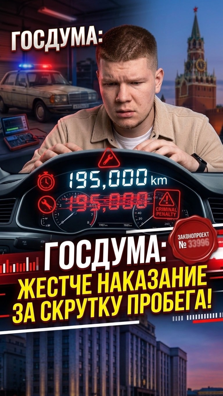 Госдума предлагает ужесточить наказание за скрутку пробега автомобилей
