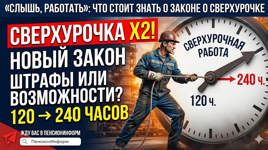 Новый закон о сверхурочной работе 2026: увеличение лимита