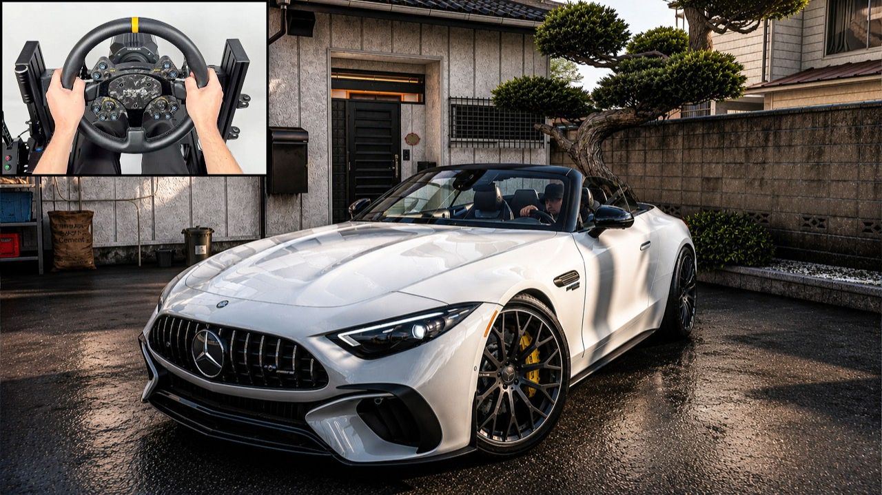 2021 Mercedes-AMG SL 63 Forza Horizon 6 Steering Wheel Gameplay