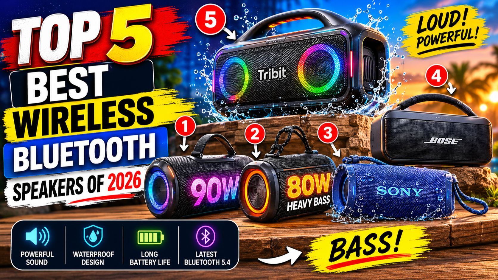 Top 5 Best Wireless Bluetooth Speakers of 2026