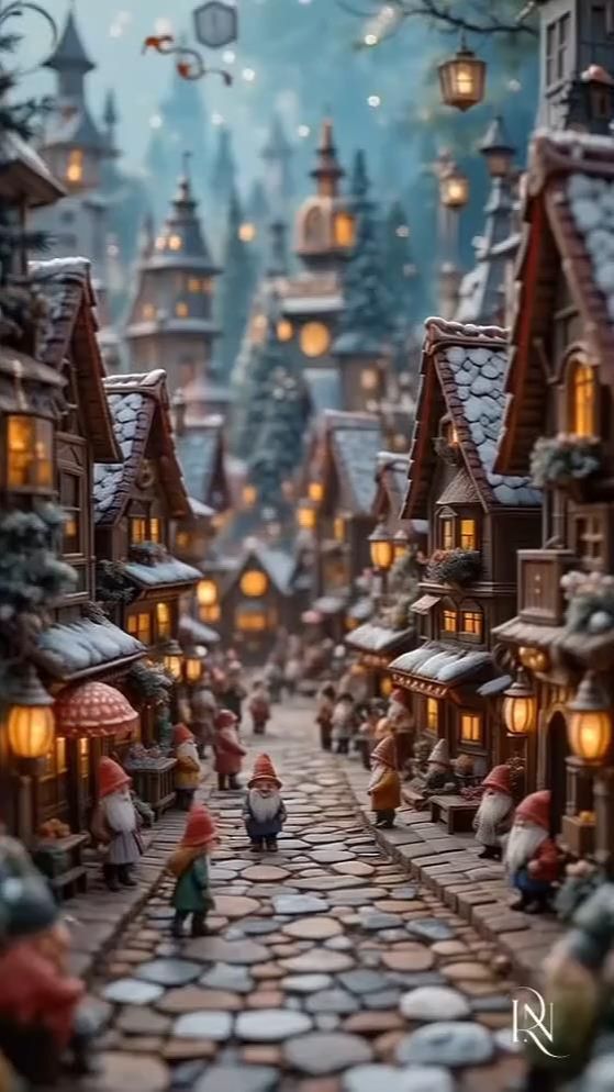 🎄✨ Гномы зимой в удивительной стране ✨🎄