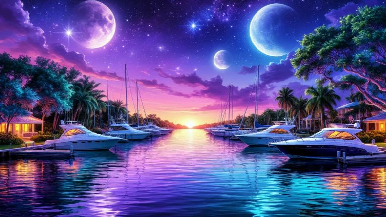 Sunset Bay Marina  Стюарт веб-камера /Путешествие