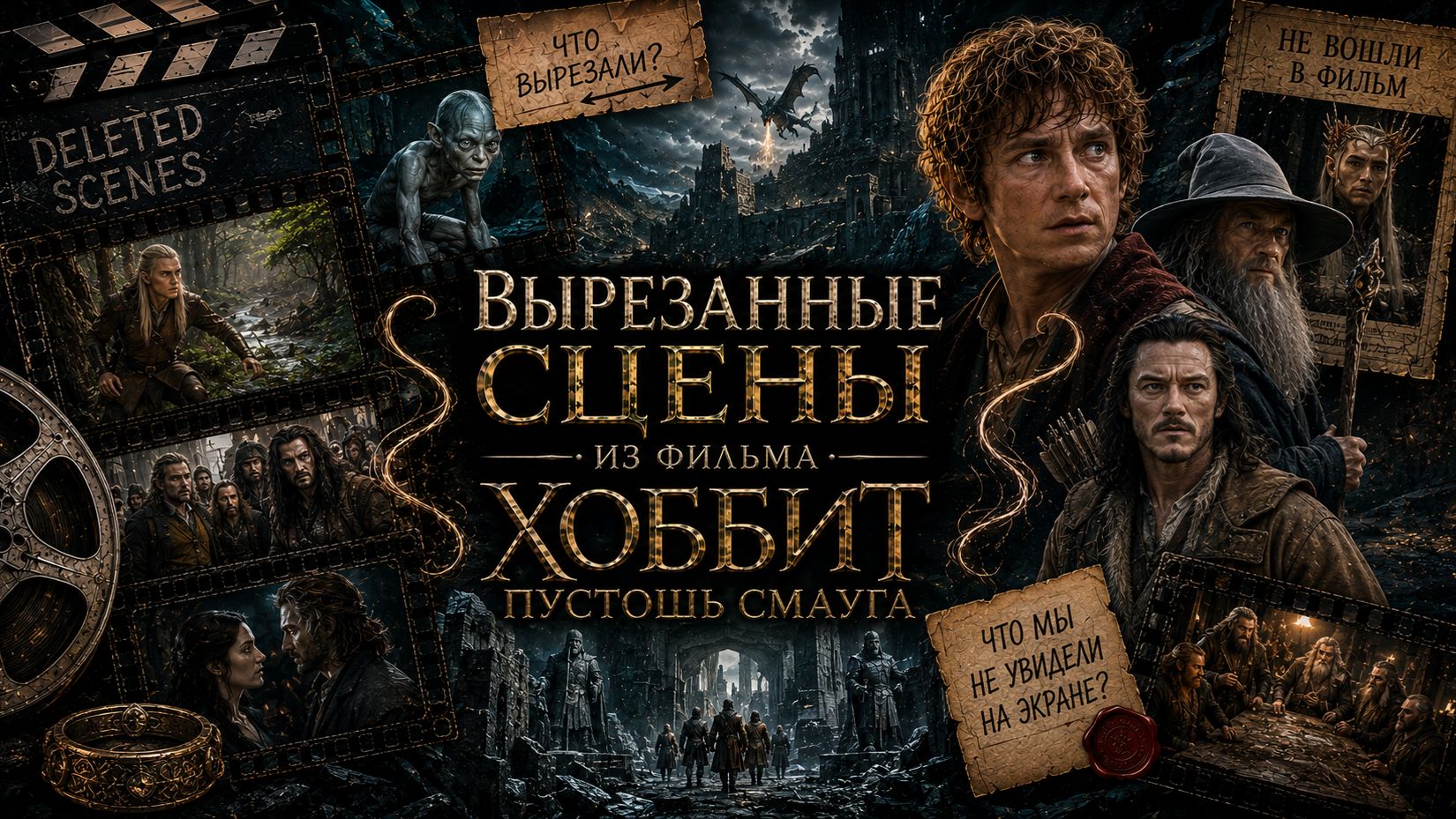 ВЫРЕЗАННЫЕ СЦЕНЫ ИЗ ФИЛЬМА ХОББИТ: ПУСТОШЬ СМАУГА