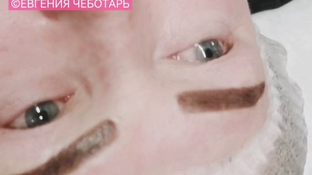 ПЕРМАНЕНТ ТАТУАЖ БРОВЕЙ СРЕДНИЙ ПРОКРАС НА ВОЗРАСТНОЙ КОЖЕ С ЗАЛОМАМИ И ШРАМАМИ