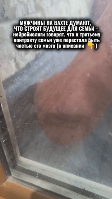 МУЖЧИНЫ НА ВАХТЕ ДУМАЮТ, ЧТО СТРОЯТ БУДУЩЕЕ ДЛЯ СЕМЬИ - нейробиологи говорят, что к третьему контрак