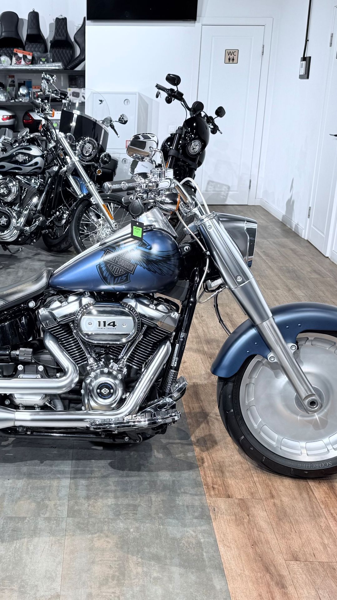 + 2018 HD Fat Boy Blue Denim 115 Years 18K (VIN 5HD***3781)