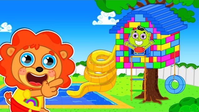 Маша и Леопольд. Домик из лего - Мультик для детей - Lion Family на русском