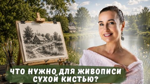 Что нужно для живописи сухой кистью?