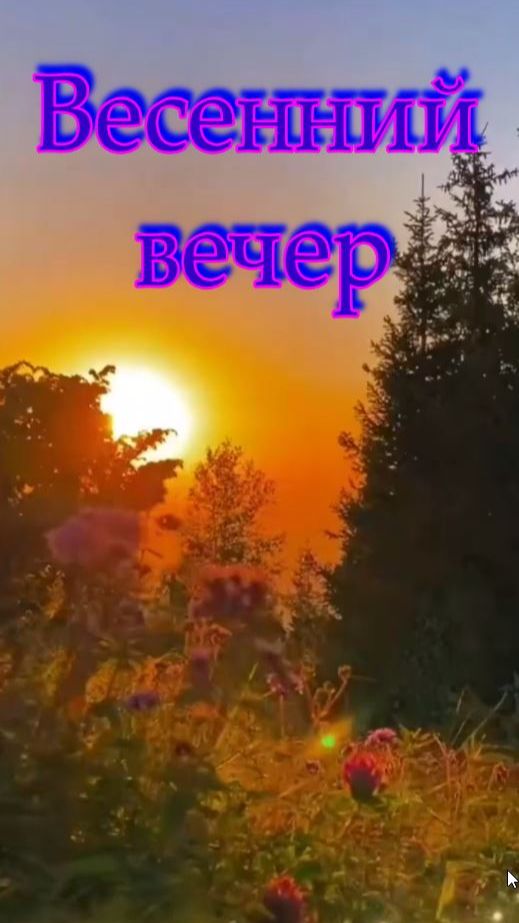 Сергей Есенин Весенний вечер 🌛🌠 🌺