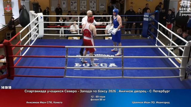 69 финал 80 кг Анисимов Иван СПб, Комета Шевяков Иван ЛО, Ивангород