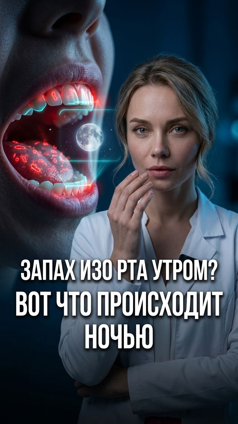 🦷 Почему пахнет изо рта по утрам? Не еда!