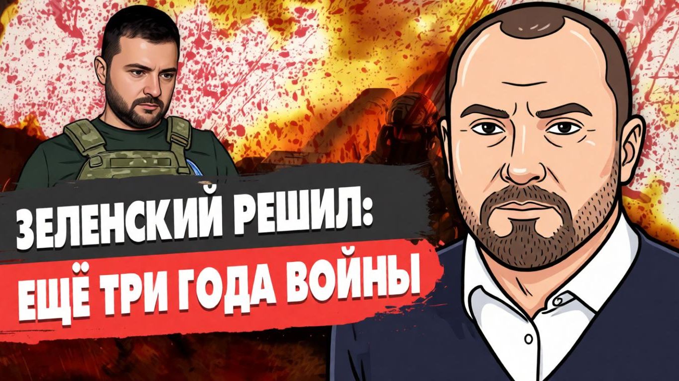 Зеленский сказал воевать еще три года! Глоболисты вертят Украину как хотят!