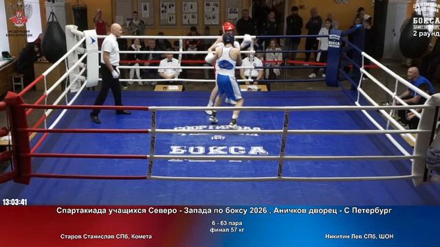 63 финал 57 кг Старов Станислав СПб, Комета Никитин Лев СПб, ШОН