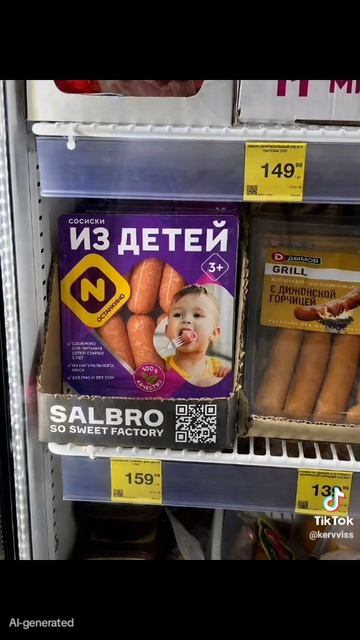 Сосиски из дитей!