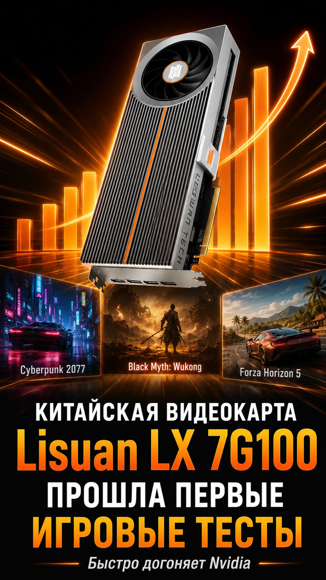 Lisuan LX 7G100: первая серьёзная игровая видеокарта Китая на TrueGPU