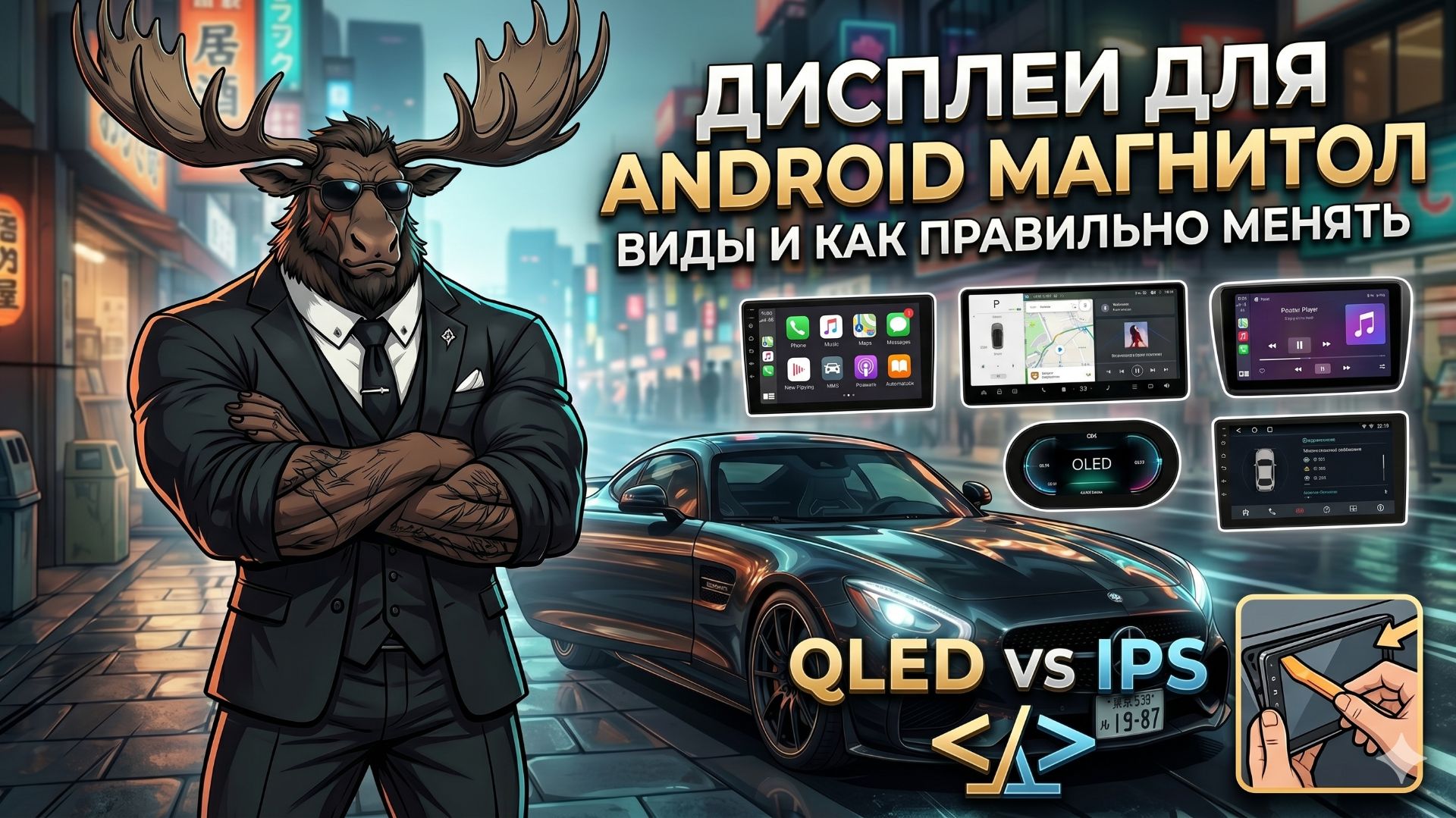 Всё о дисплеях для андроид магнитол, замена дисплея и ремонт черного экрана.