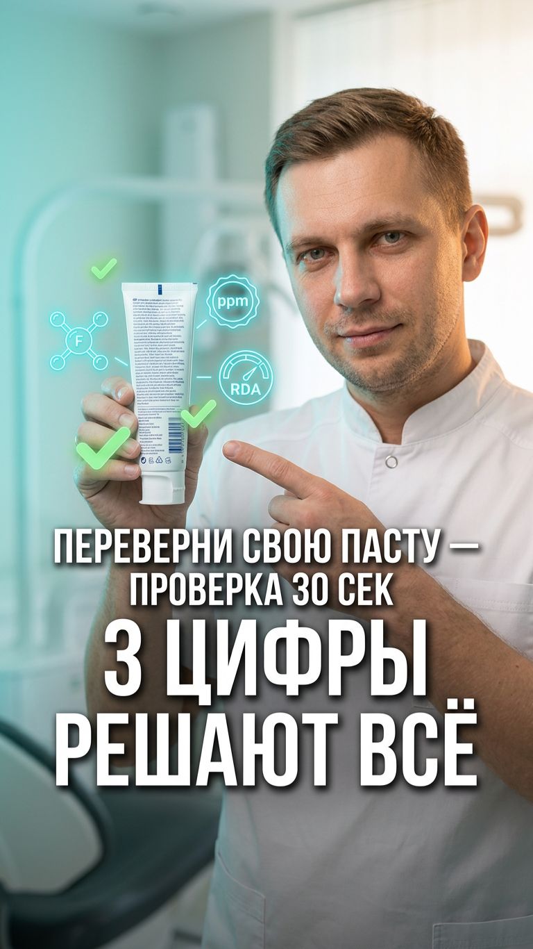 🦷 Как выбрать зубную пасту по составу (не по картинке)
