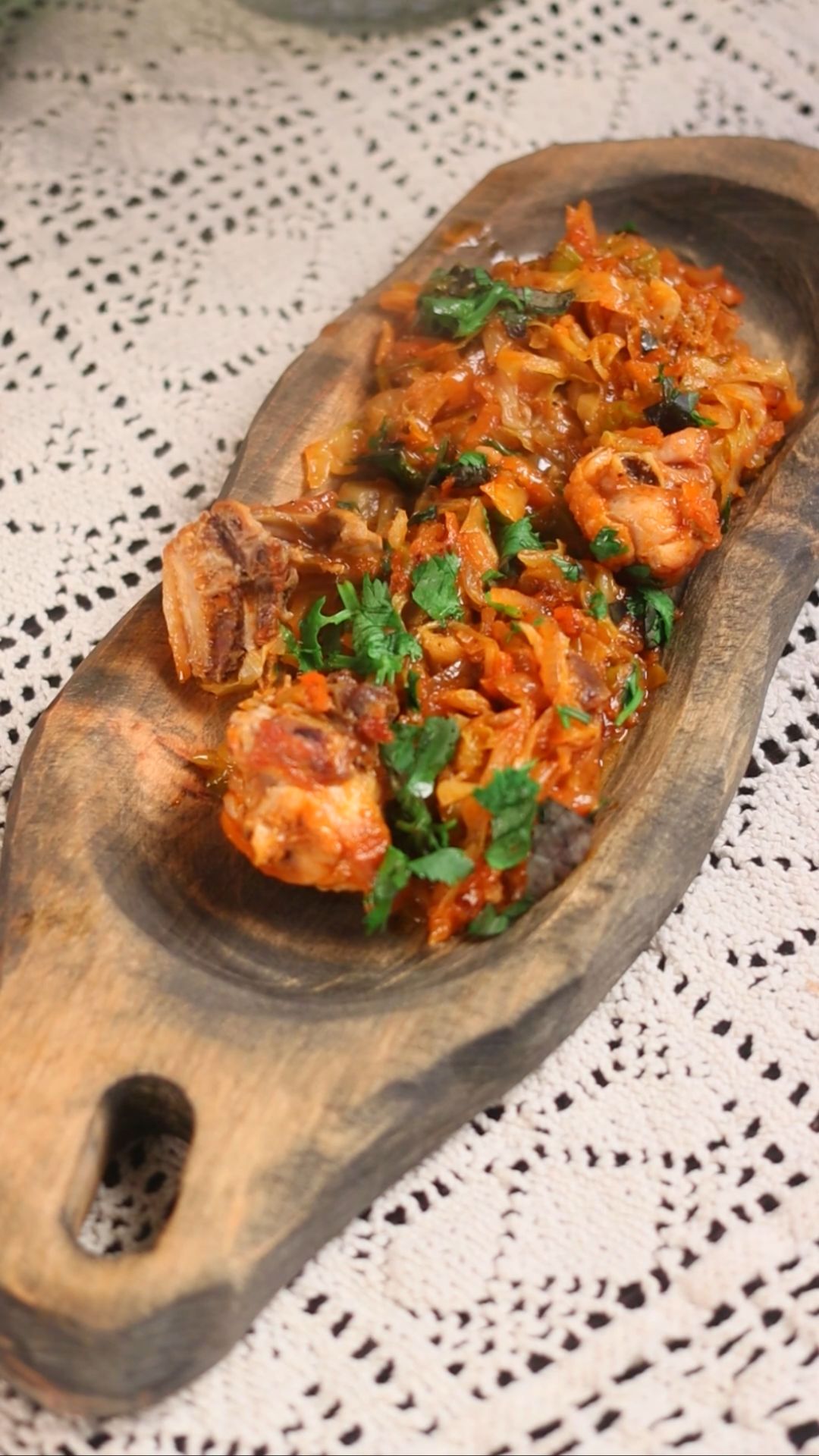 Очень вкусное блюдечко из курочки с капустой!