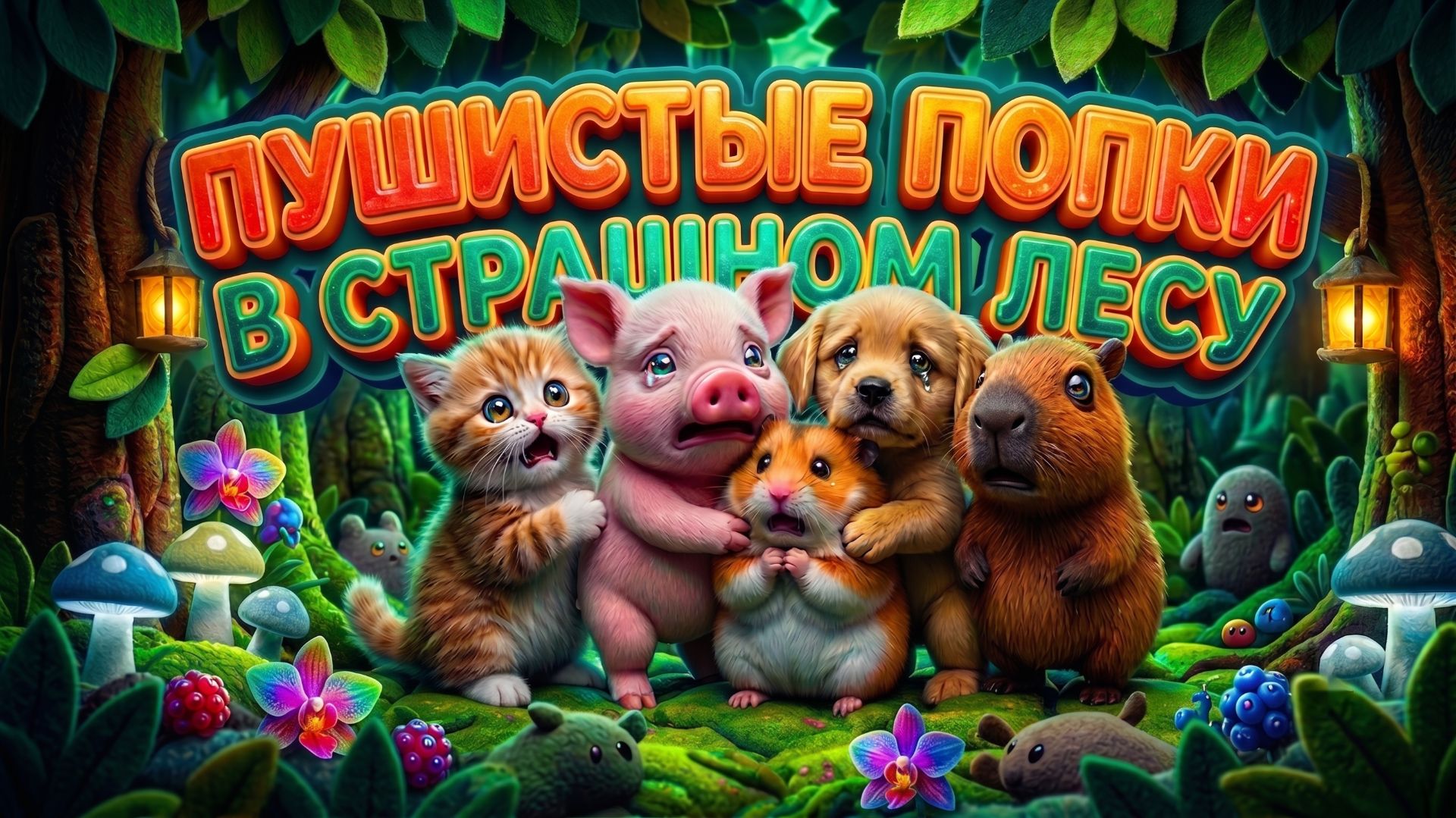 ЧТО СЛУЧИЛОСЬ С ПЛЮШНЯШКАМИ В ЖУТКОМ ЛЕСУ