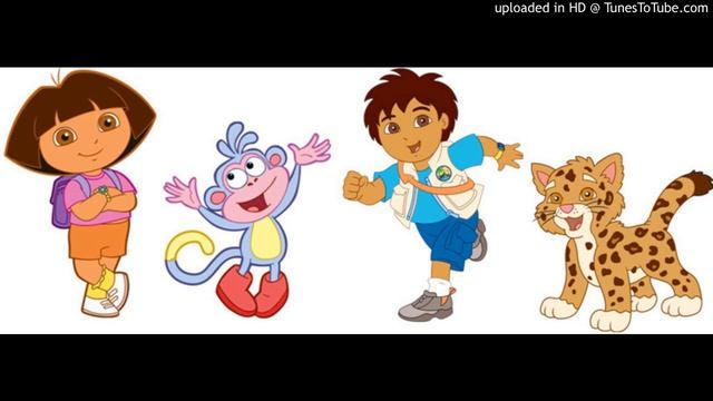 Dora Márquez, Boots The Monkey, Diego Márquez & Baby Jaguar - Balloon Ride