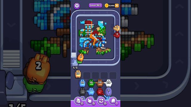 Прохождение 965 уровня Pixel Flow