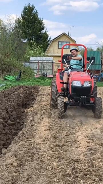 Здорово пашет! Кентавр (Kubota) Т-444 #минитрактор #трактор