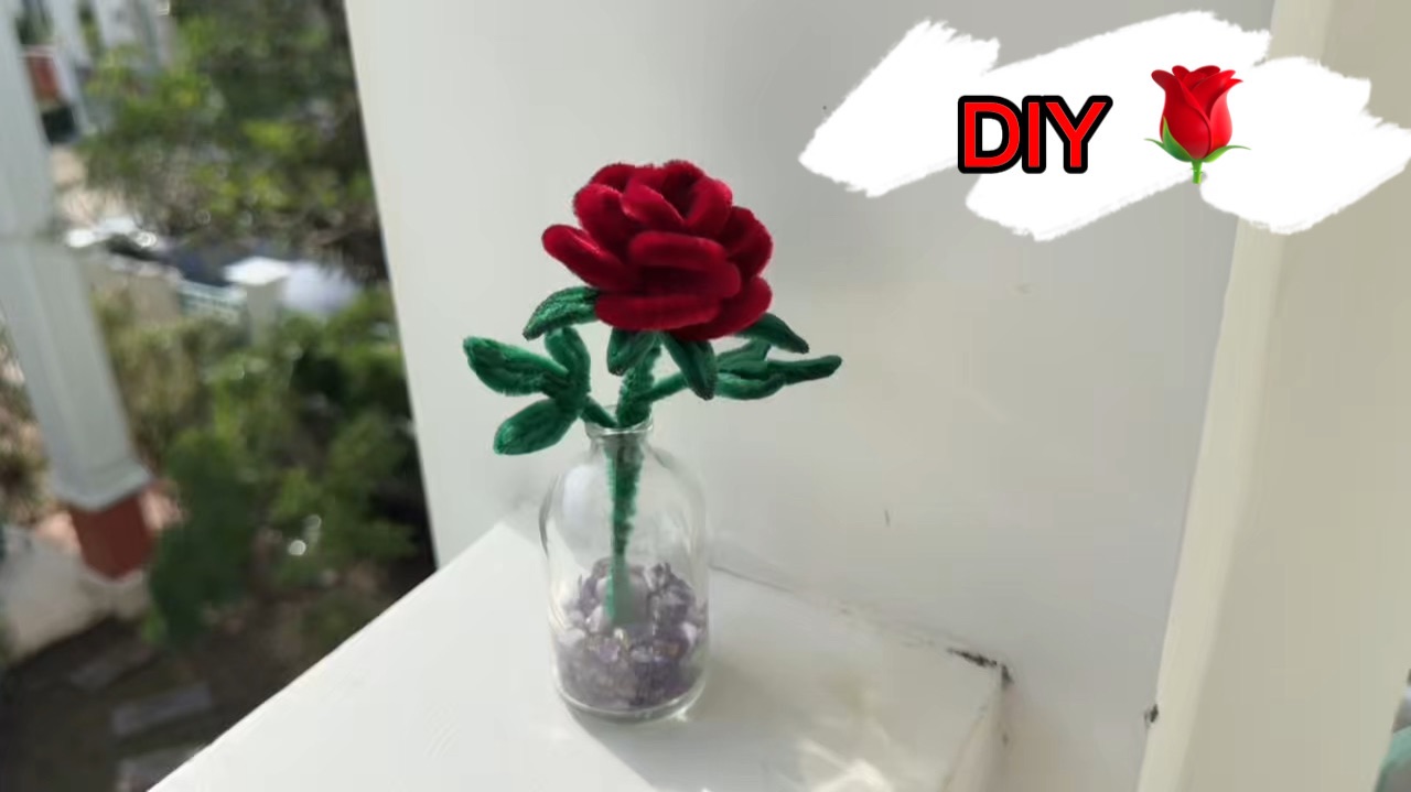 Милые розы 🌹 из пушистой проволоки 🌹