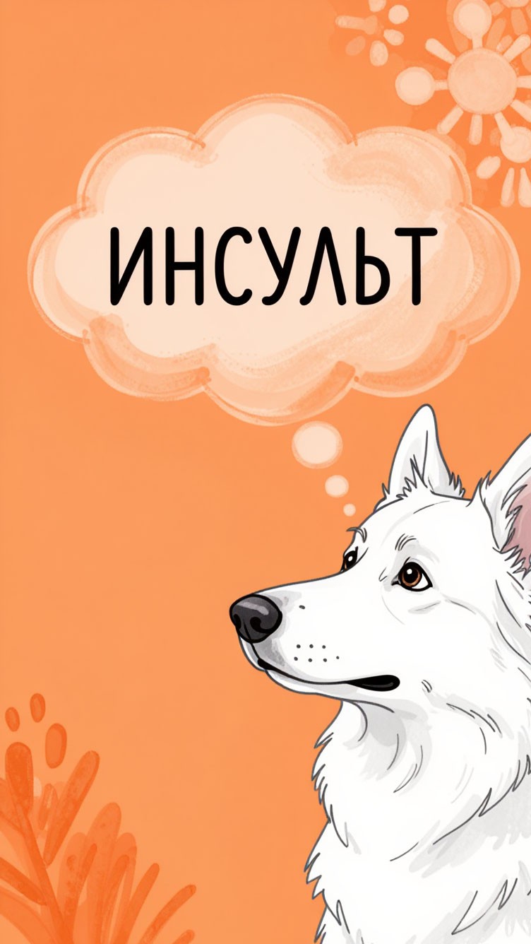 Инсульт у белой швейцарской овчарки