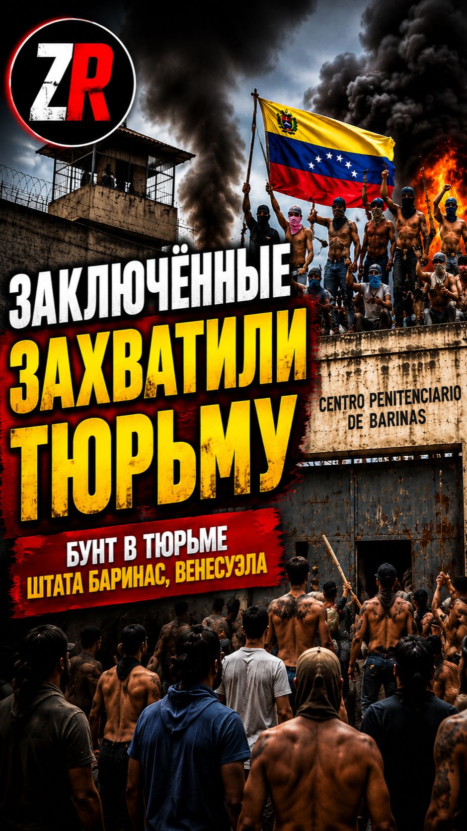 Заключённые захватили тюрьму в Венесуэле | Бунт в штате Баринас | ZR TV |