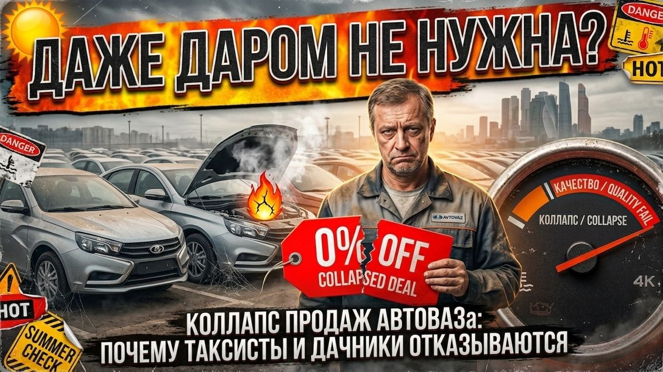 ПОЧЕМУ АВТОВАЗ ТЕРПИТ КРАХ? Скидки НЕ СПАСАЮТ Ладу. Аналитика 2026
