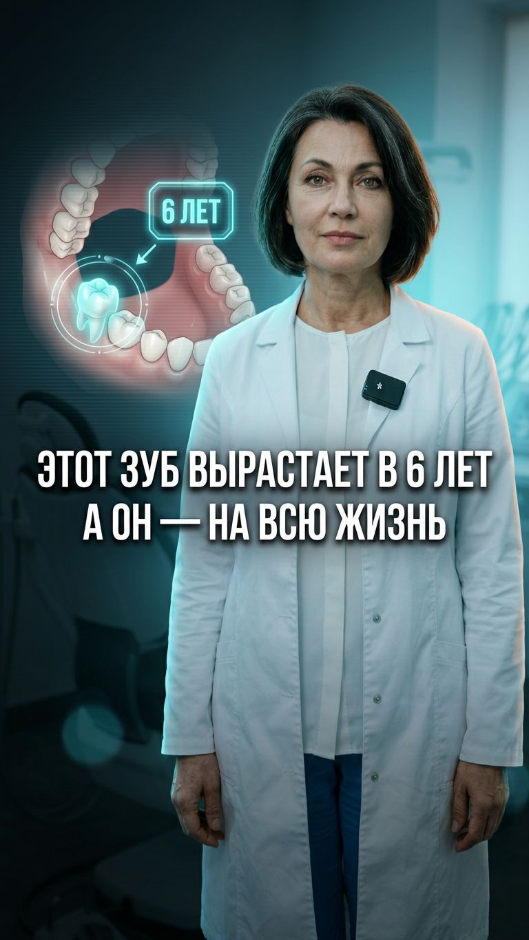 🦷 Шестой зуб ребёнка: молочный или навсегда?