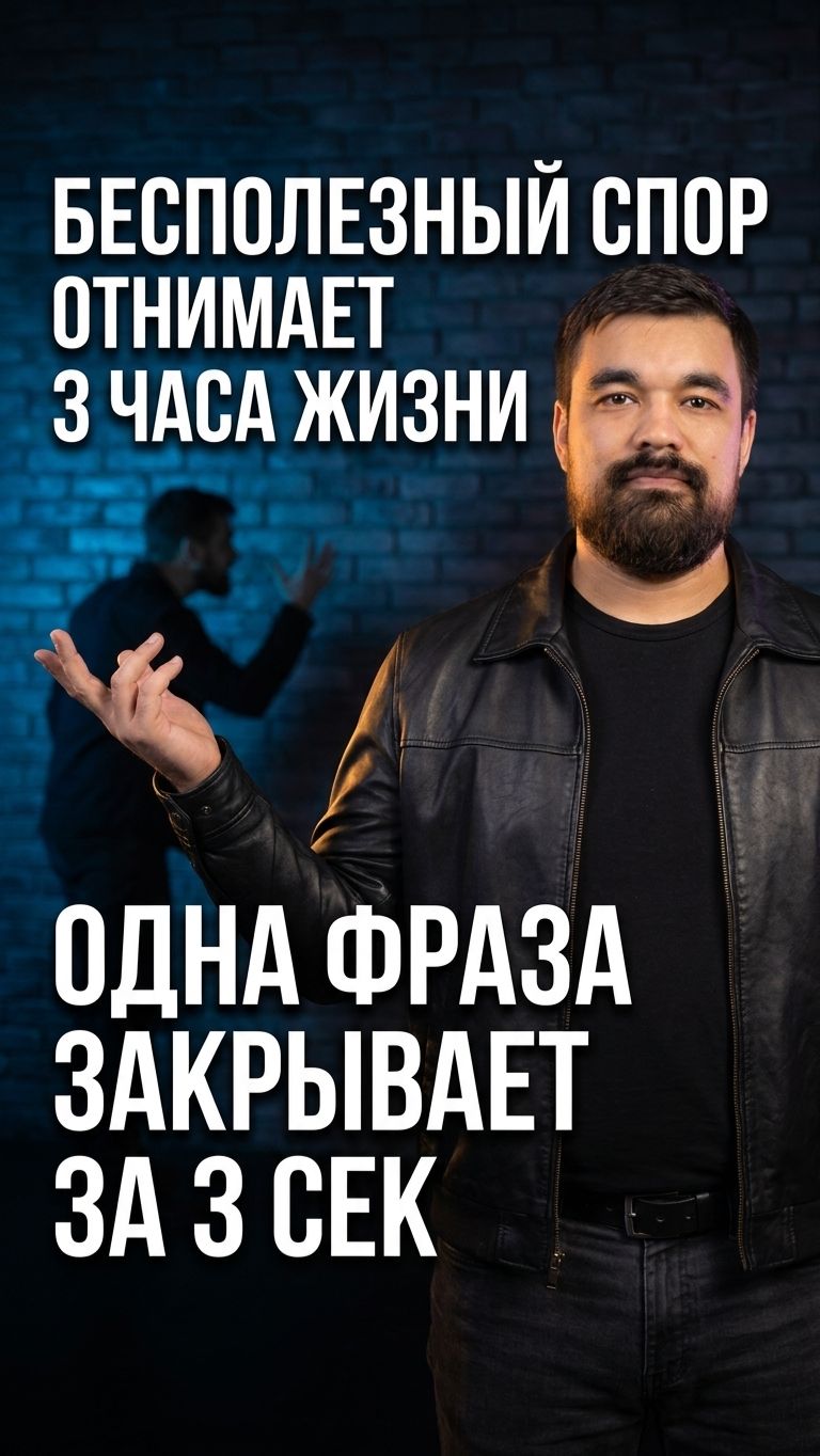 Фраза закрывающая спор за 3 секунды. Приём из импровизации