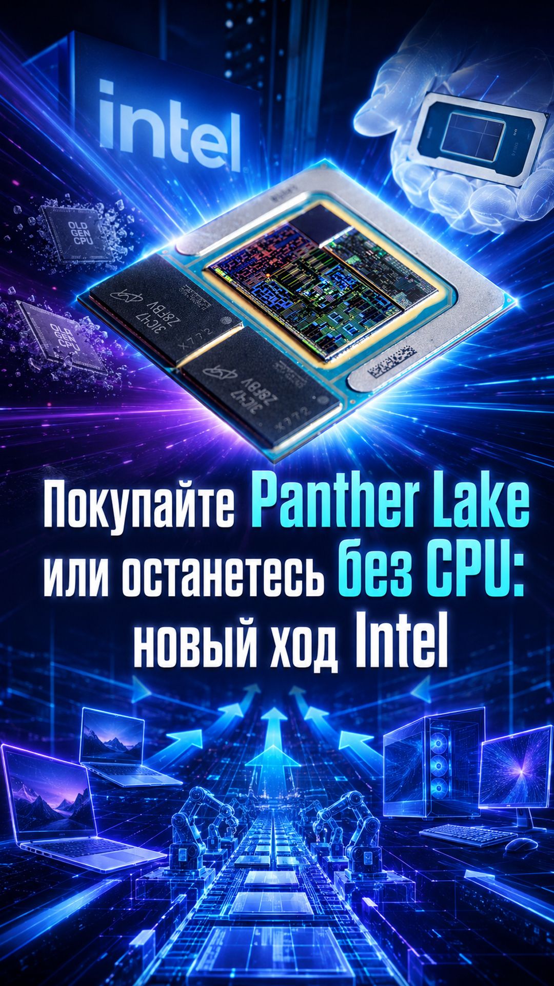 Intel ускоряет переход на 18A: что будет с ноутбуками и старыми CPU