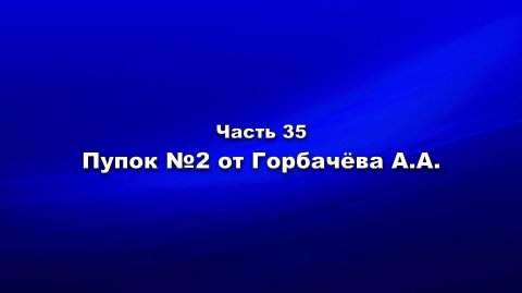 Методика и технология «Школы покаяния». Часть 35. Пупок №2 от Горбачёва А. А.