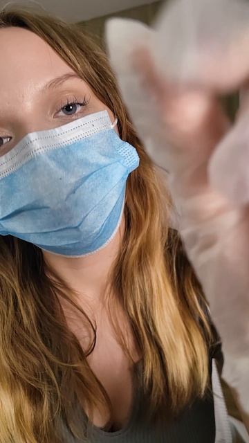 Осмотр в медицинских перчатках  #asmr #relax #sleep #асмр