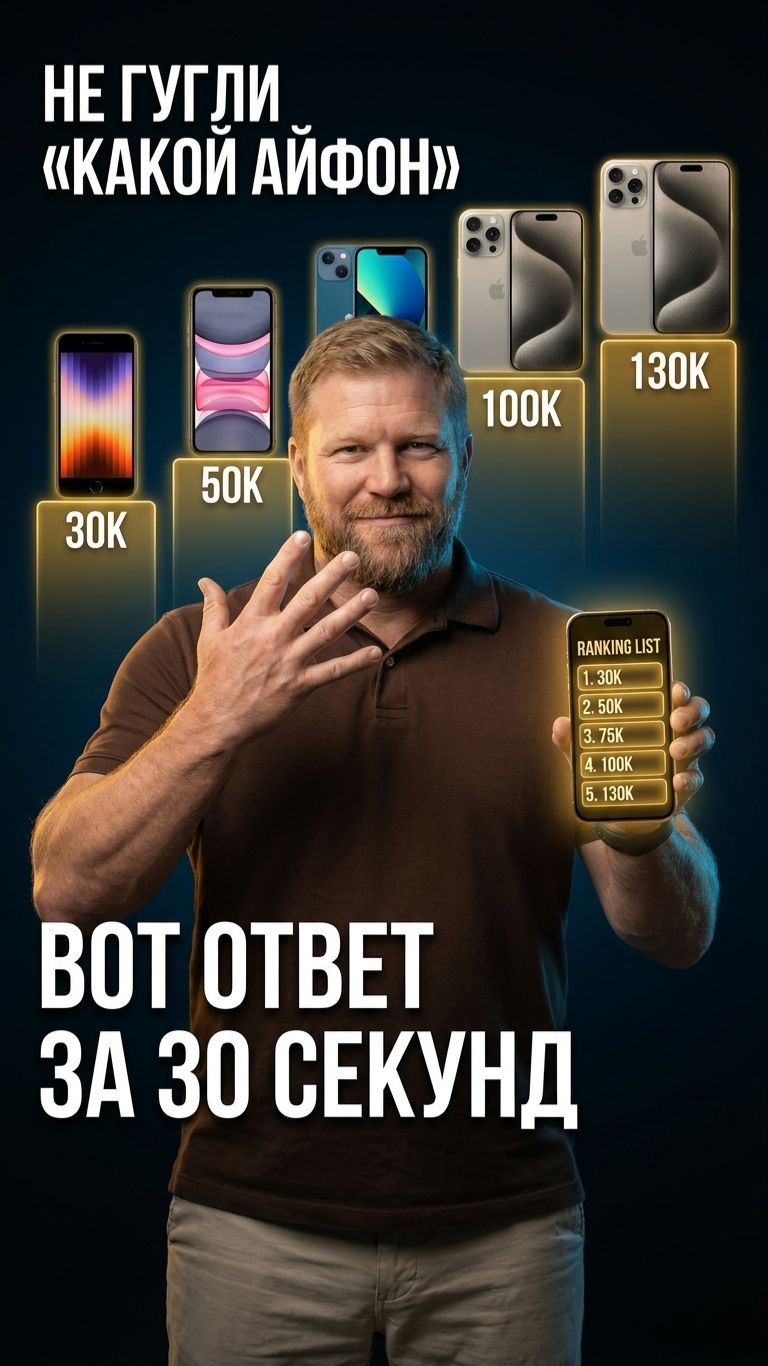 IPhone 14 за 30к или 17 Pro за 130к? Топ-5 моделей 2026 без переплат и хайпа
