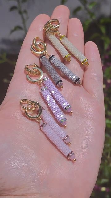 Серьги из бисера ручной работы