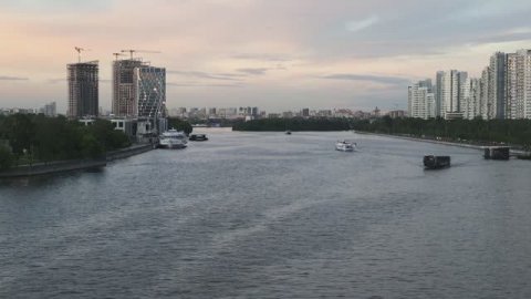 Панорама ЮРВ с Нагатинского моста