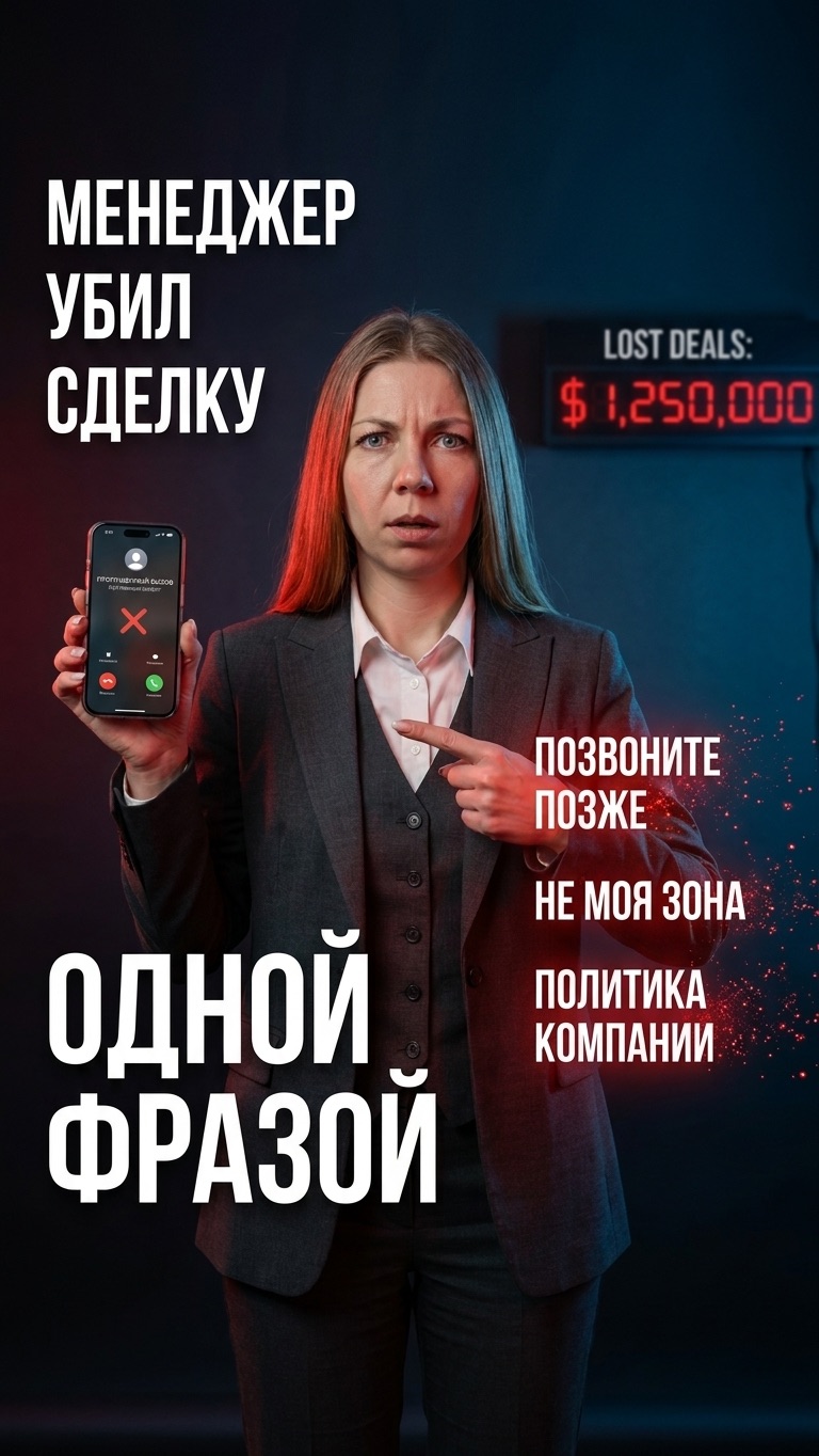 📉 Фразы-убийцы сделок: что нельзя говорить клиентам