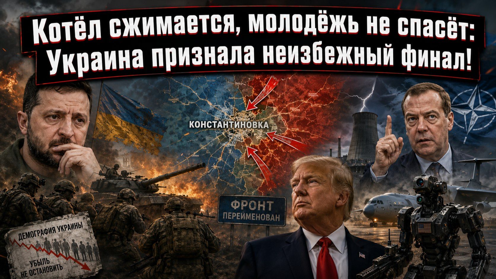 «Зеленский испуган, Трамп шлёт роботов: сводка, от которой у Киева дрожат колени