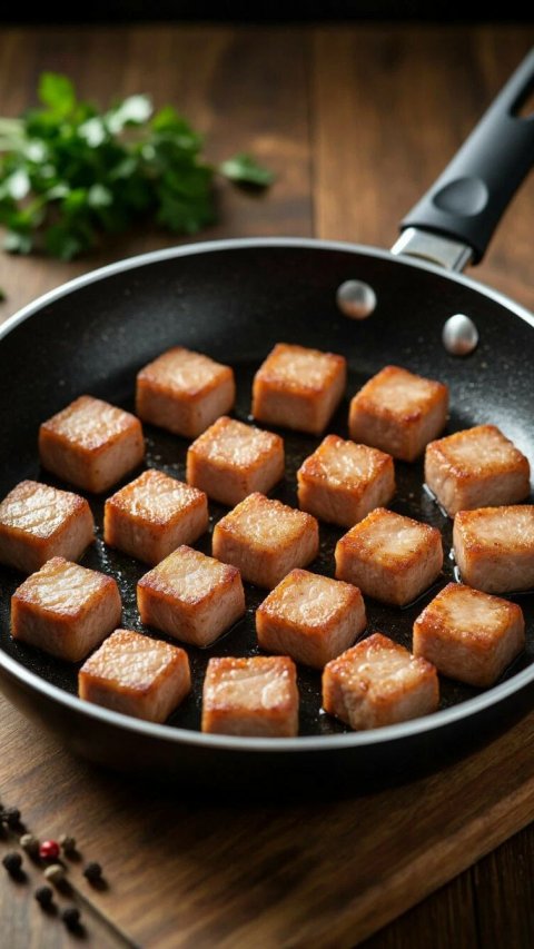 Идея для ужина. Сочное жареное мясо на сковороде за 30 минут