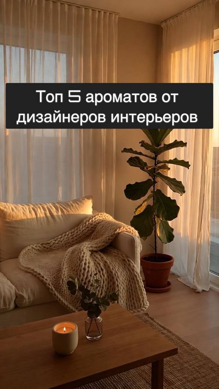 Топ 5 ароматов от дизайнеров интерьеров
