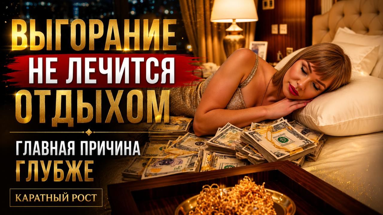 Выгорание не лечится отдыхом. Главная причина глубже. КАРАТНый РОСТ