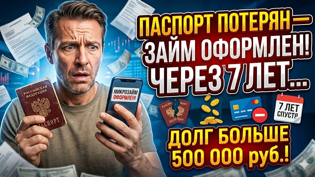 Мужчина потерял паспорт, а через семь лет узнал, что на него оформили микрозаймы