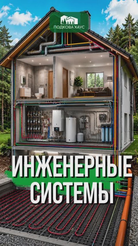 Инженерные системы #строительствожилья #стройка #дом #shorts