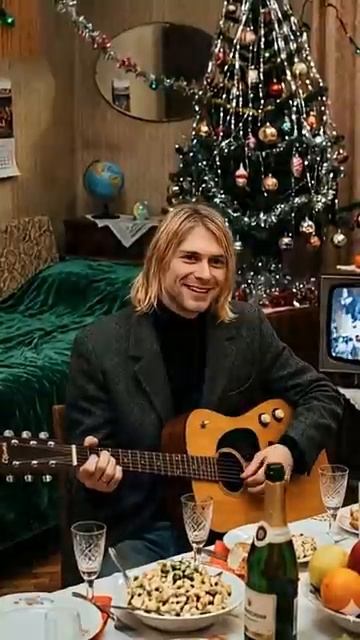 Ирония судьбы： Nirvana встретила Новый год в СССР🎄 #kurtcobain #ирониясудьбы #aboutagirl #davegrohl