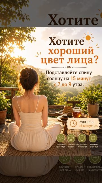 Главное в китайском «солнечном прогревании спины»: откройте спину, но прикройте голову.