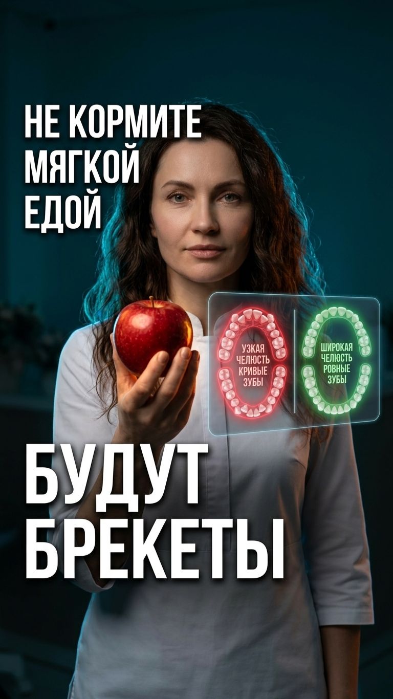 🦷 Почему пюре ведёт к брекетам