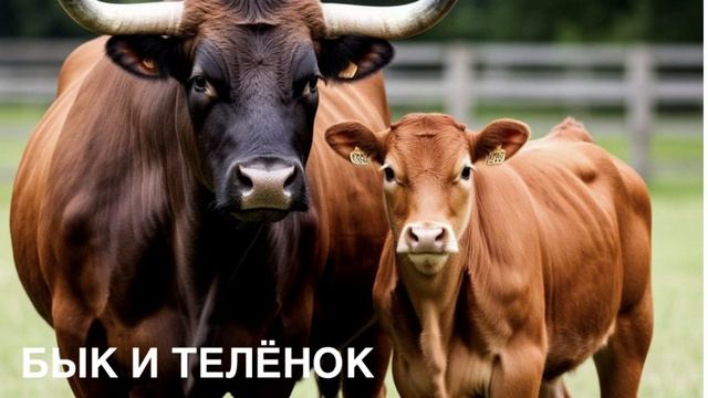 ЛЕССИГ Г.Э. Басня «БЫК И ТЕЛЁНОК».