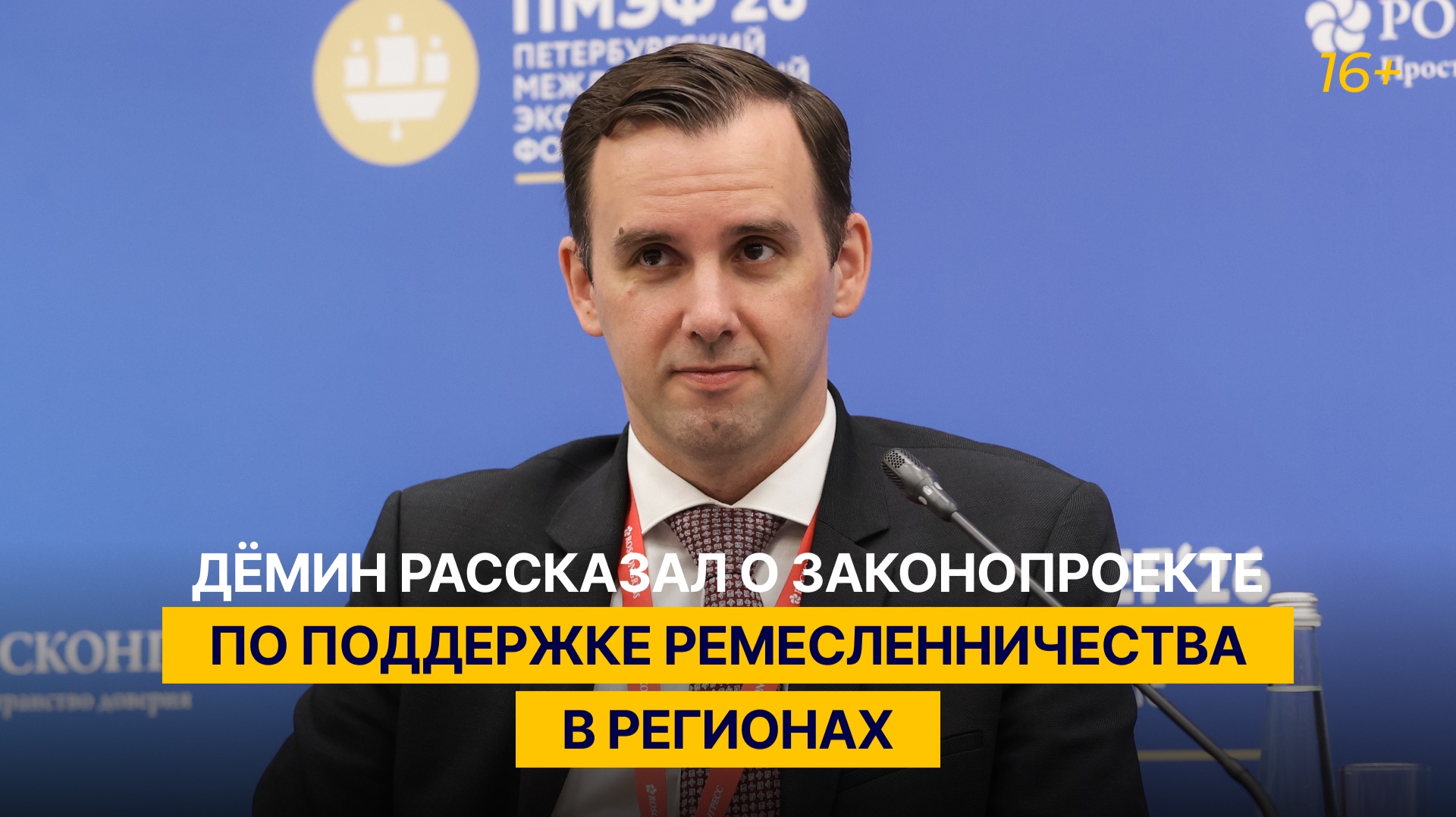Дёмин рассказал о законопроекте по поддержке ремесленничества в регионах